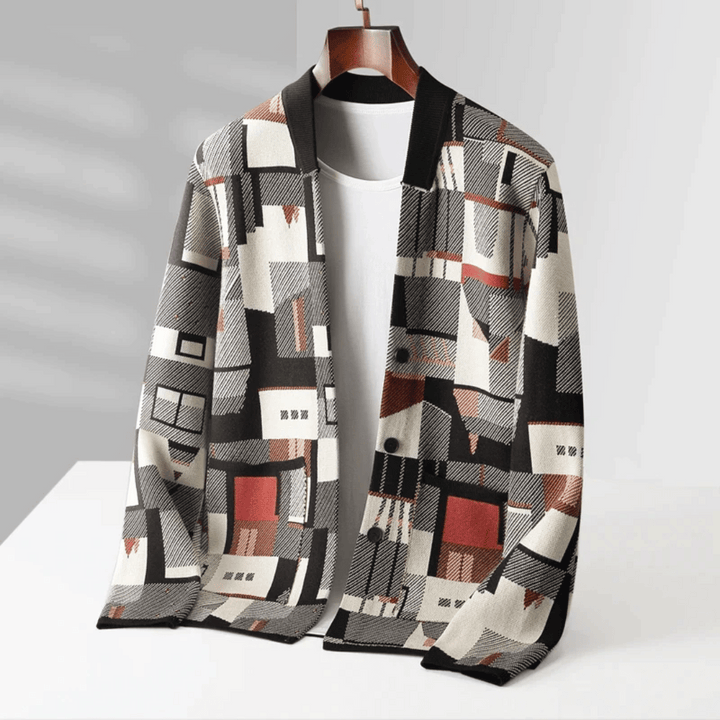 Drune | Patchwork Strickjacke