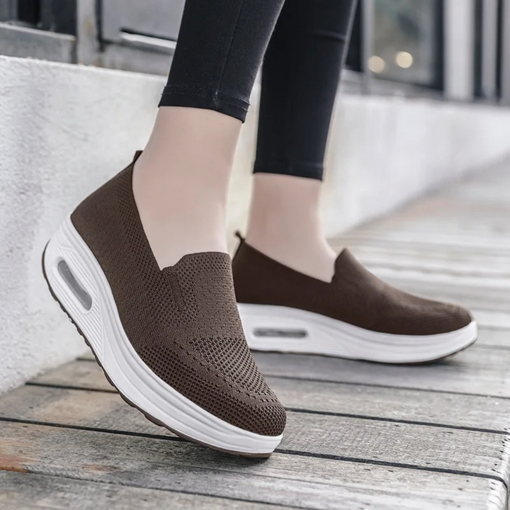 Drune – Luftgepolsterte, atmungsaktive, einfarbige Damen-Slipper