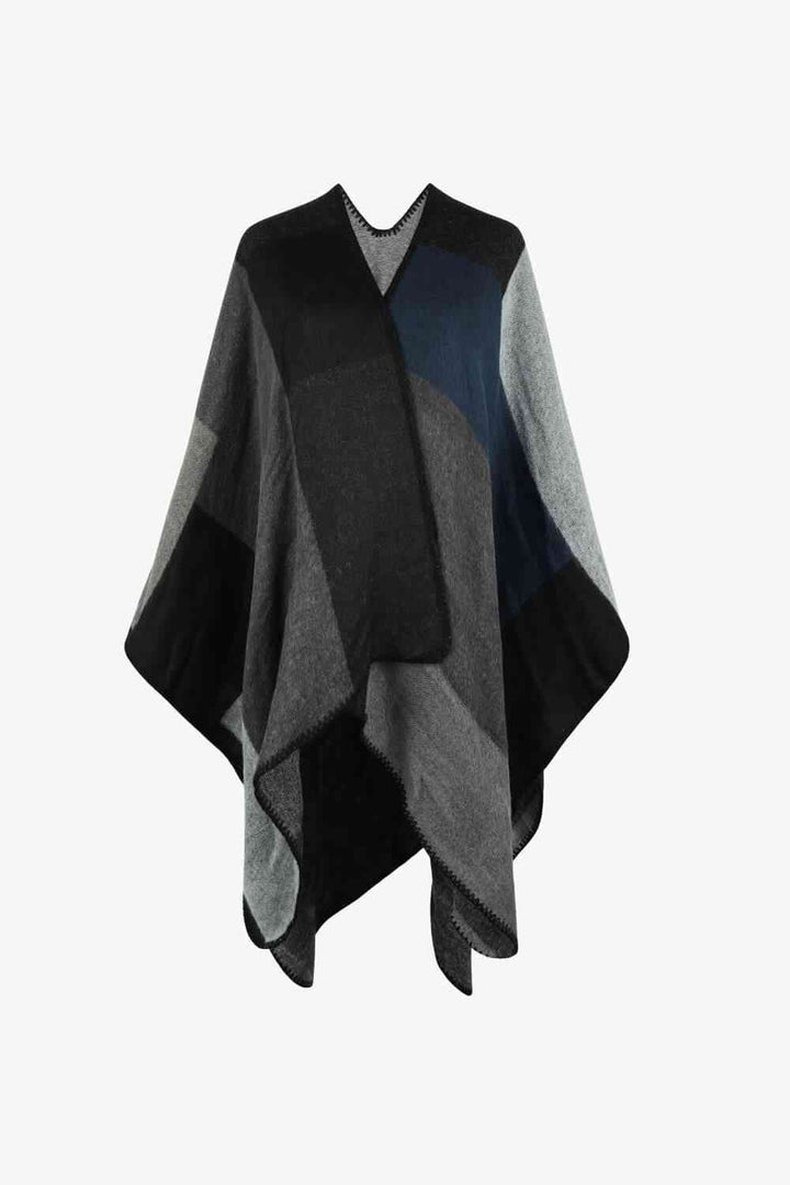 Drune | Poncho Mit Offenem Design Und Satten Farbtönen