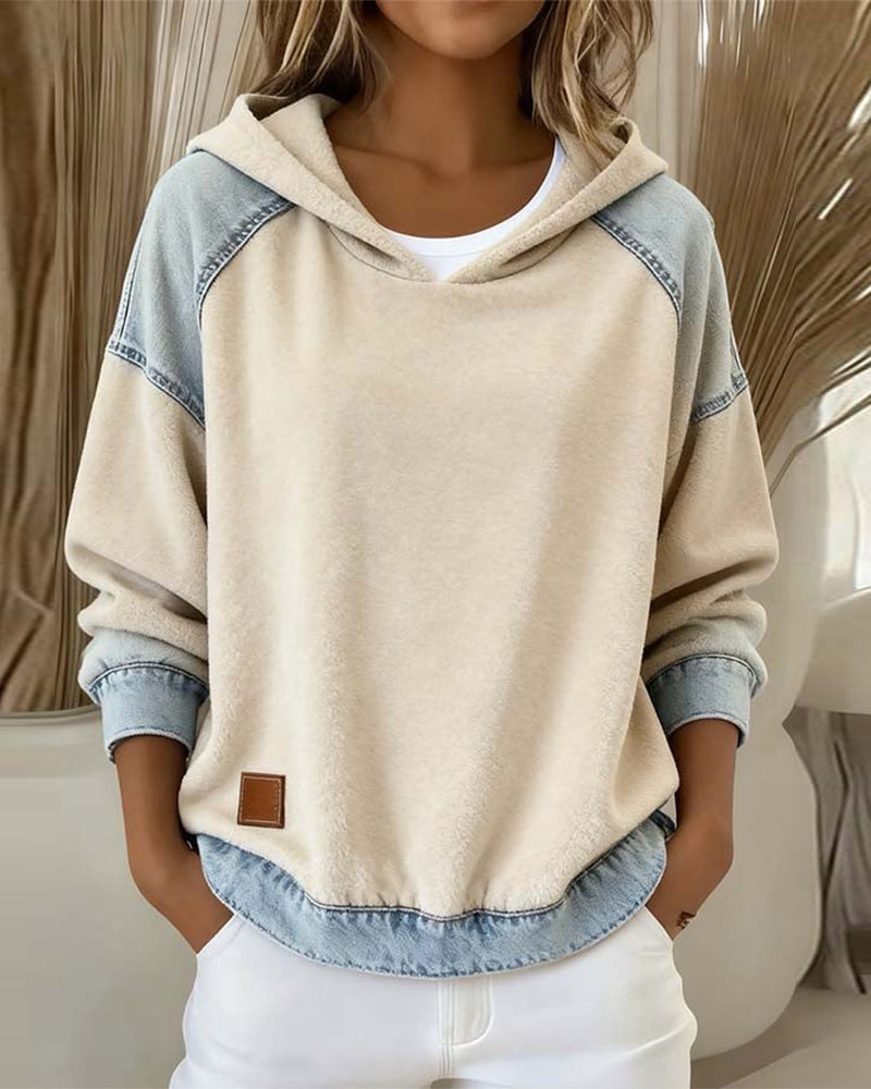 Drune | Kapuzensweatshirt mit Kontrasttasche