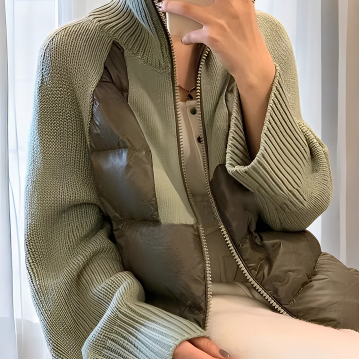Drune | Bequeme Strickjacke mit Reißverschluss für Damen
