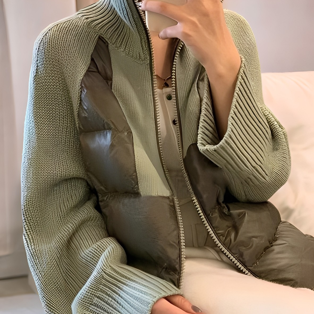 Drune | Bequeme Strickjacke mit Reißverschluss für Damen