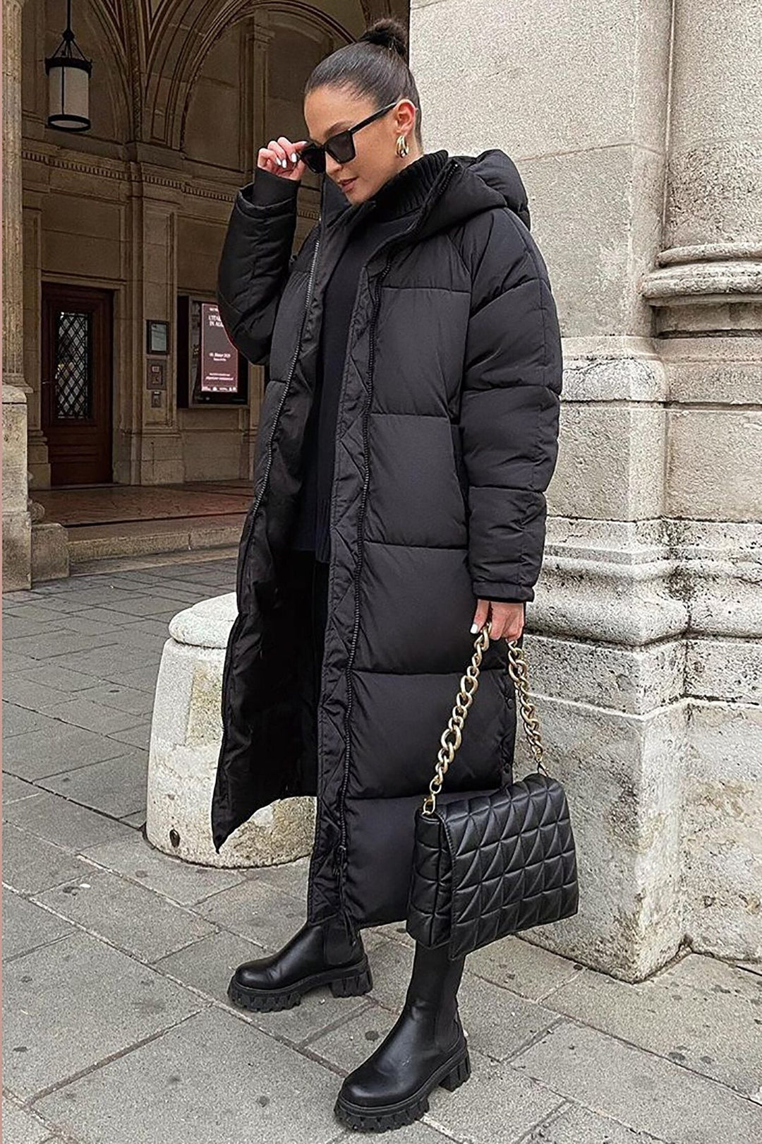Drune | Warme, lange, bequeme Damenjacke