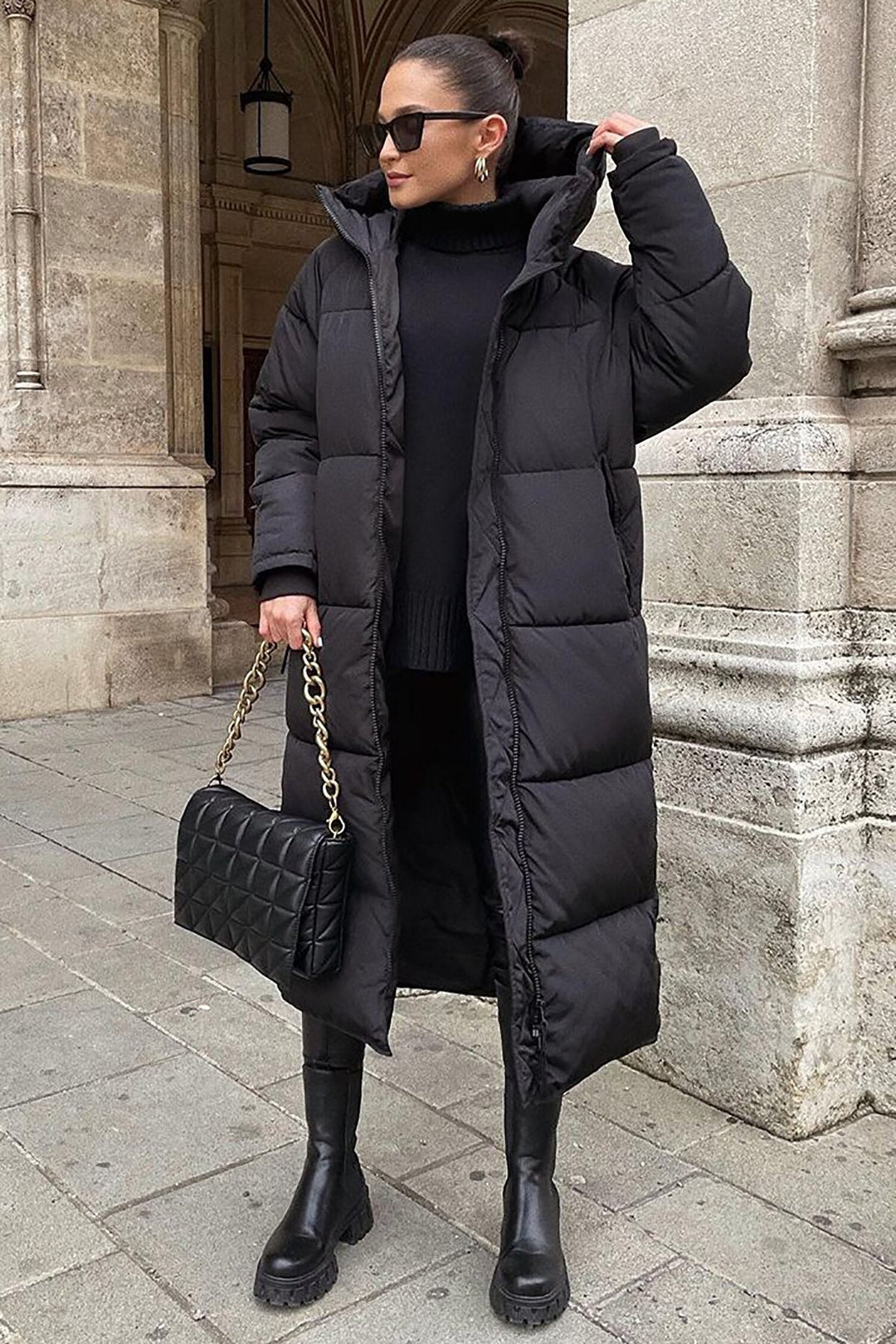Drune | Warme, lange, bequeme Damenjacke