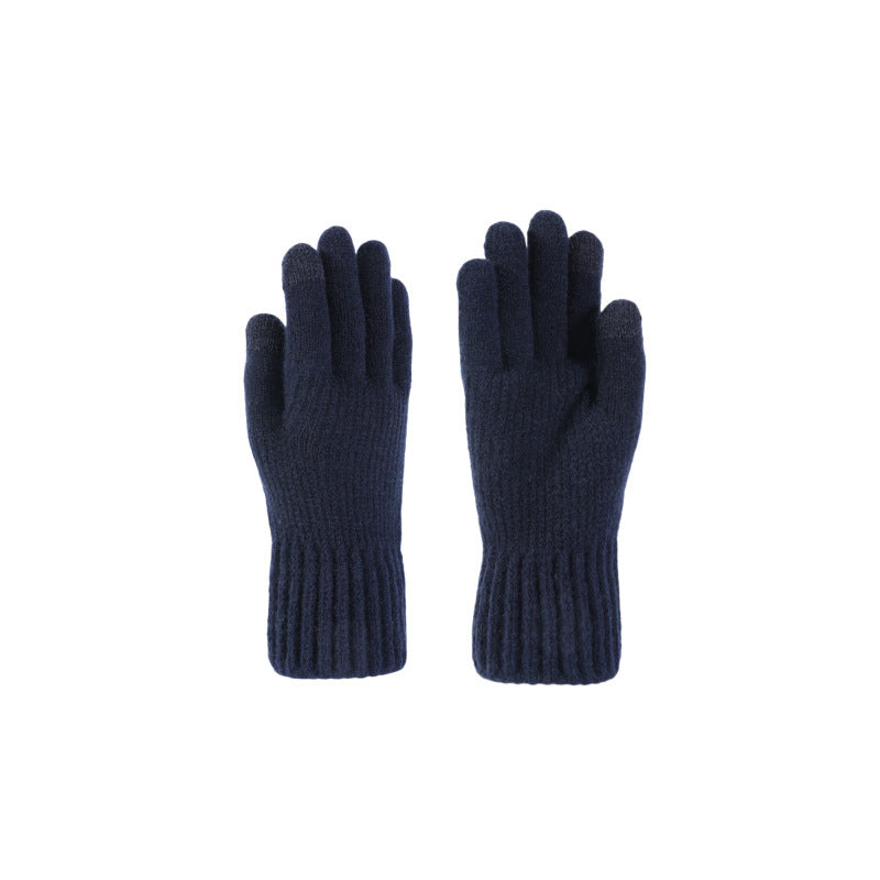 Gefütterte Strickmütze mit Ohrenschutz