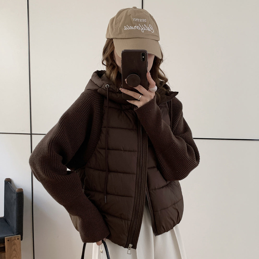 Leichte Damen-Steppjacke mit Kapuze