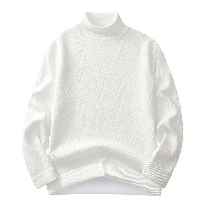 Herren-Rollkragenpullover, gefüttert, warm