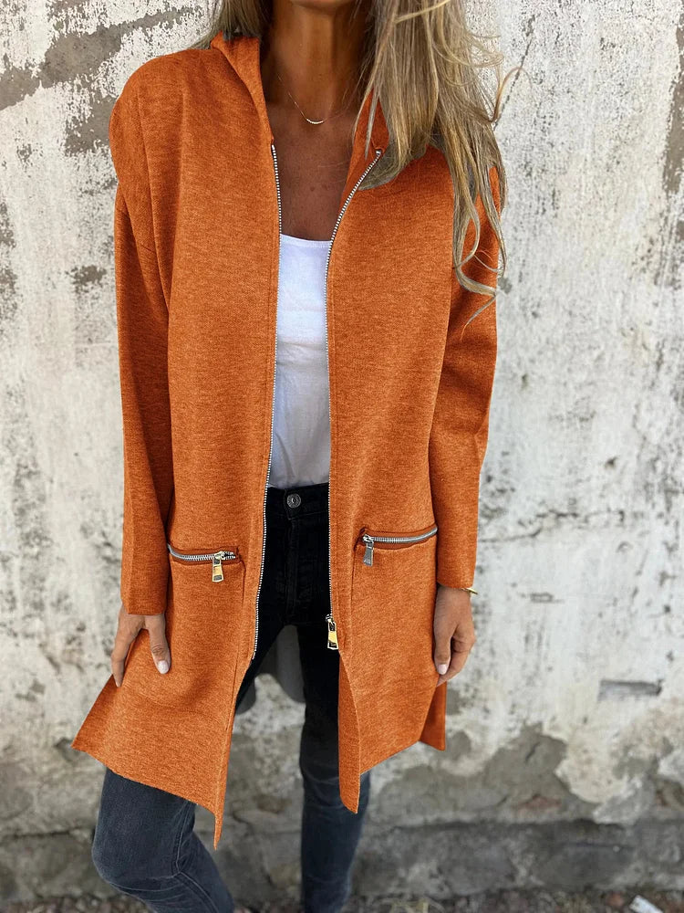 Drune | Rundhals-Reißverschluss Langarm Freizeitjacke