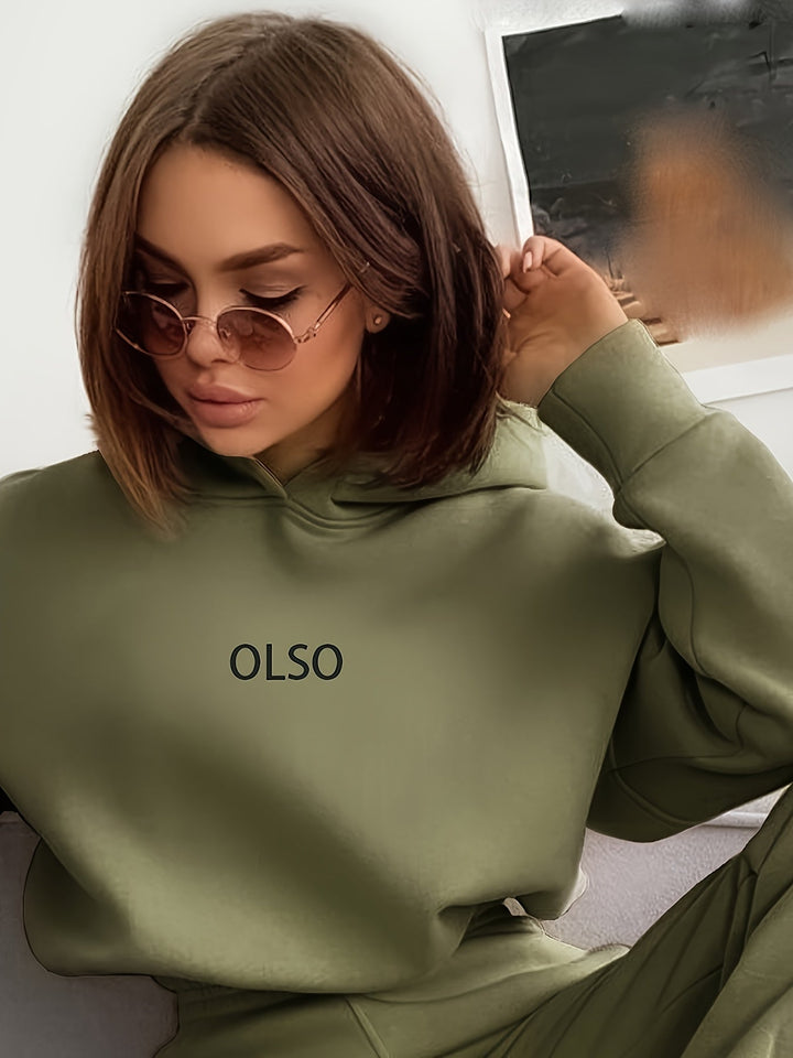 Drune | Damen Freizeit Kapuzenpullover und Jogginghosen