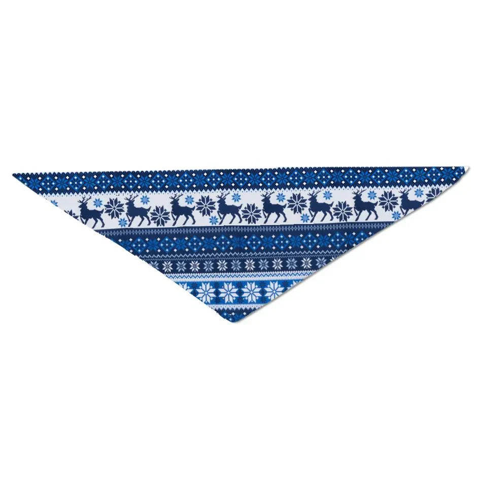 Drune | Fröhliches Blaues Weihnachts-Pyjama-Set mit Weihnachtsbaum- und Frohe Texte Drucke