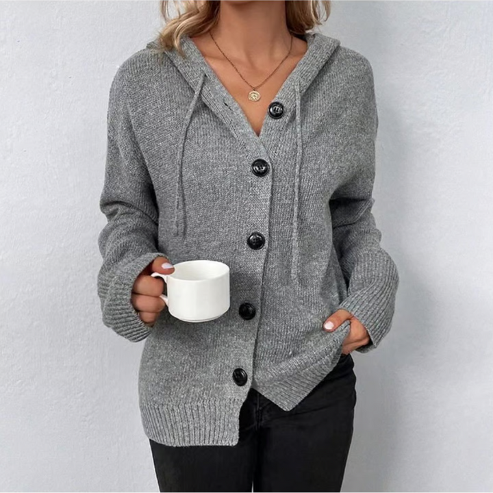 Drune | Cozy knitted cardigan with buttons for women