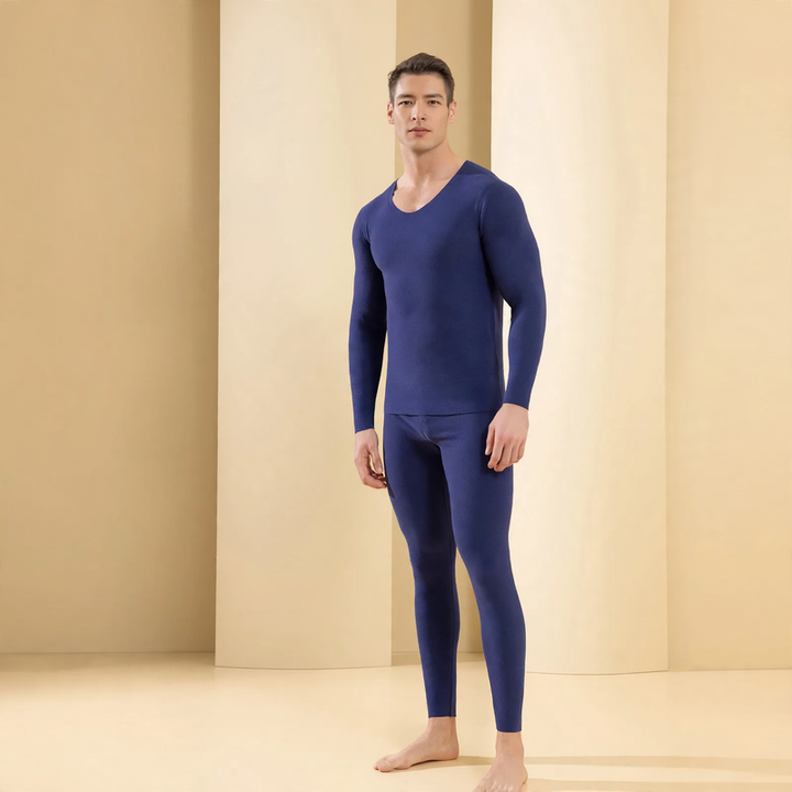 Herren-Thermo-Set, gefüttert, nahtlos, antibakteriell