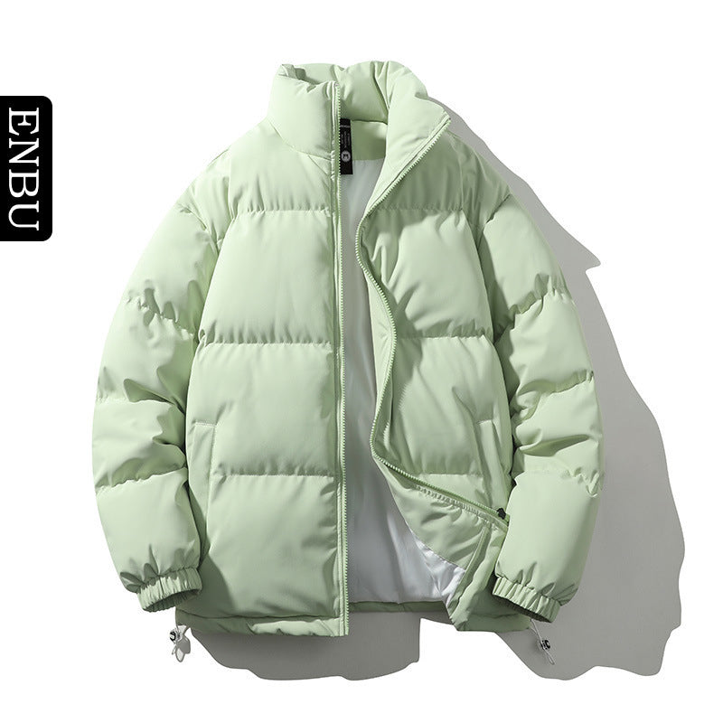 Gefütterte Herren-Steppjacke mit Stehkragen