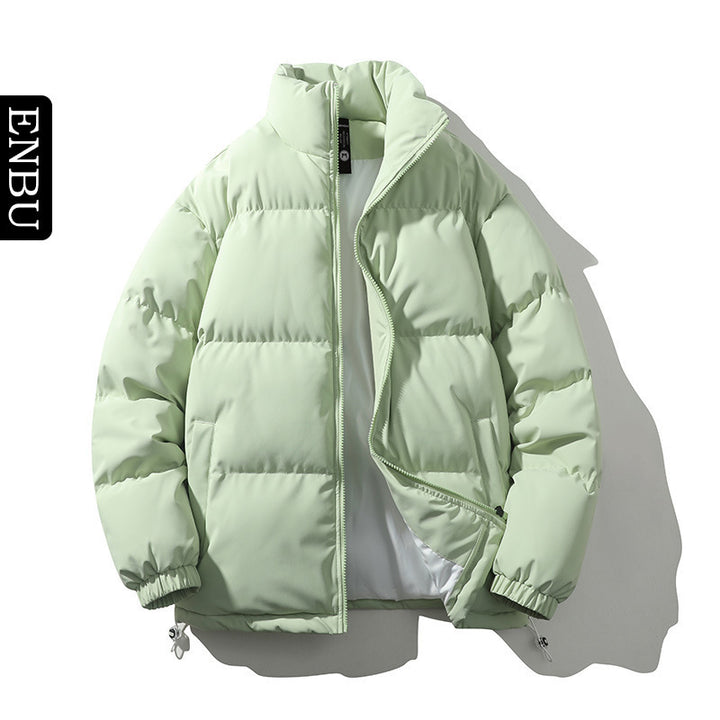 Gefütterte Herren-Steppjacke mit Stehkragen