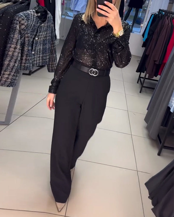 Drune | Button Down Revers und Pailletten