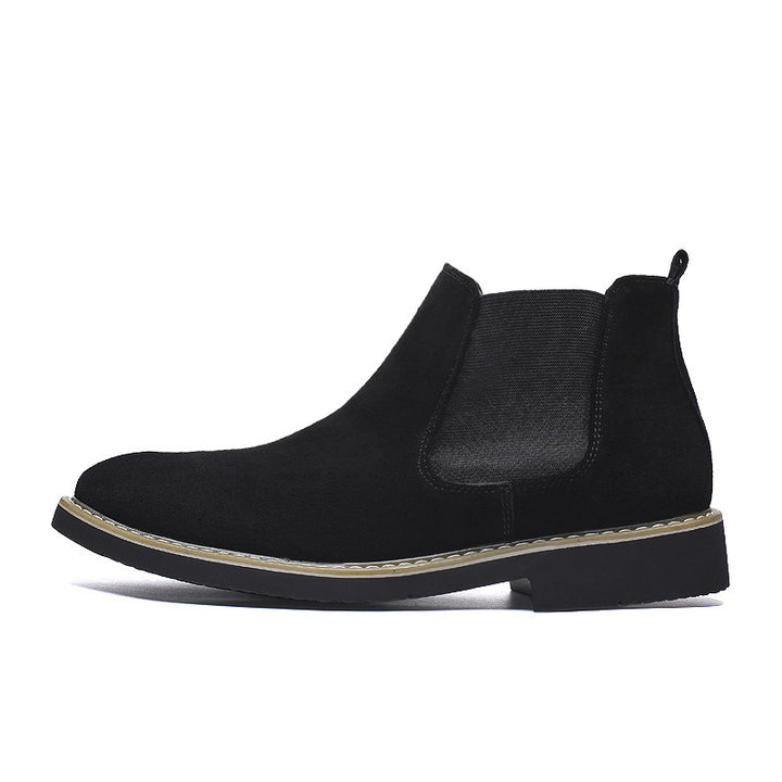 Herren-Chelsea-Stiefel aus Echtleder, gefüttert