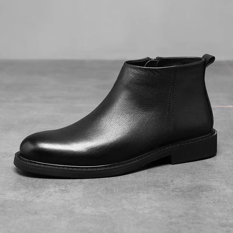 Herren Chelsea-Stiefel, schlichtes Design, Kunstleder