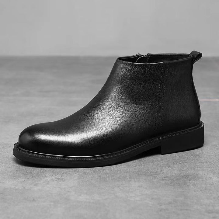 Herren Chelsea-Stiefel, schlichtes Design, Kunstleder