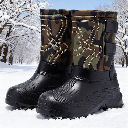 Gefütterte Herren-Winterstiefel zum Hineinschlüpfen