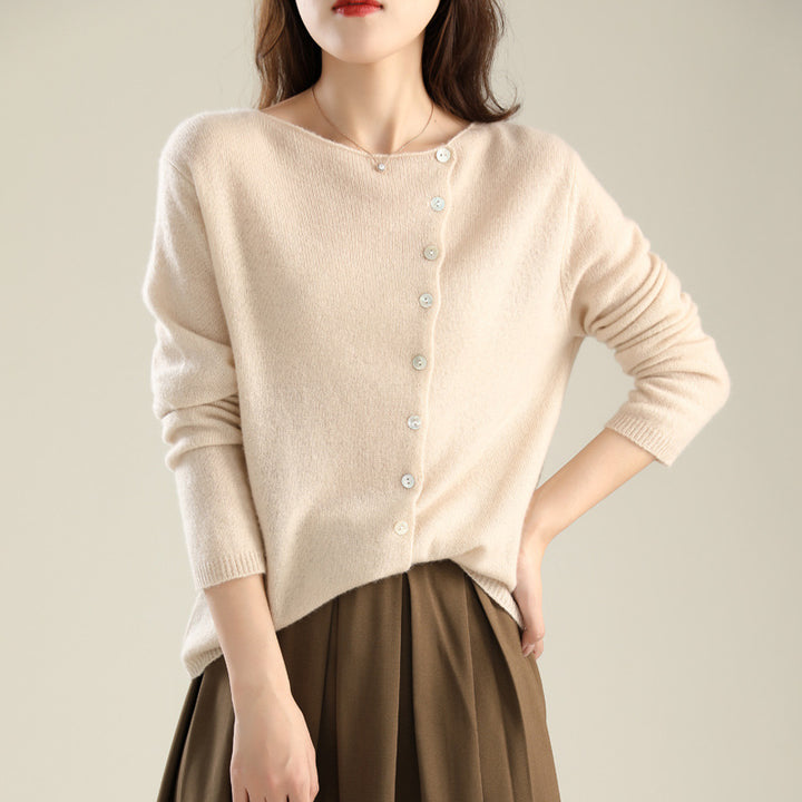Damen-Strickjacke mit Knopfleiste