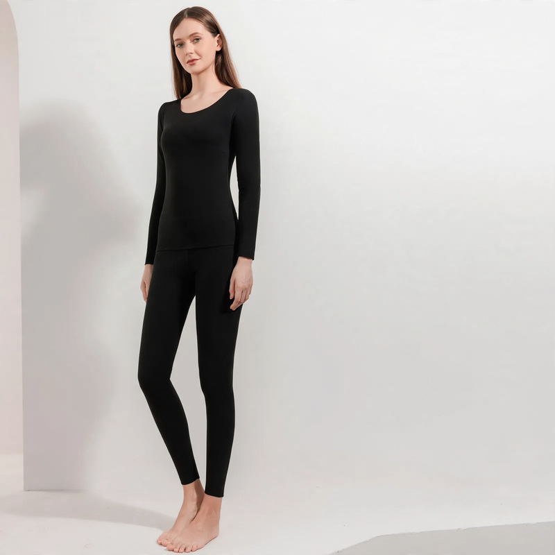 Thermo-Unterwäsche-Set für Paare, gefüttert, nahtlos