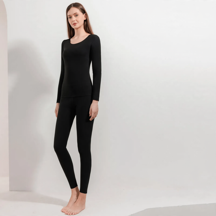 Thermo-Unterwäsche-Set für Paare, gefüttert, nahtlos