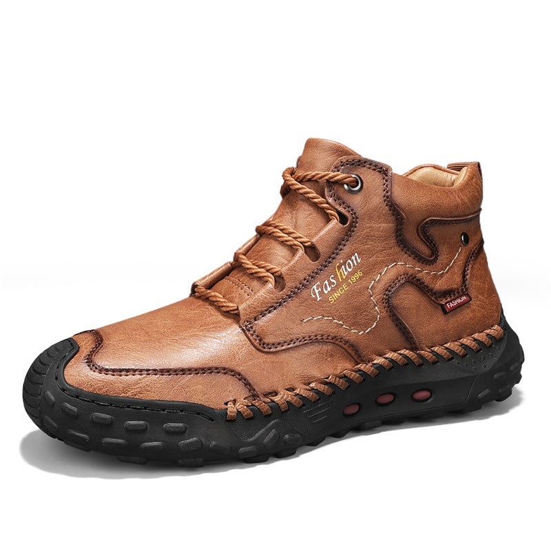 Herren-Stiefeletten, mittelhoher Schaft, gefüttert