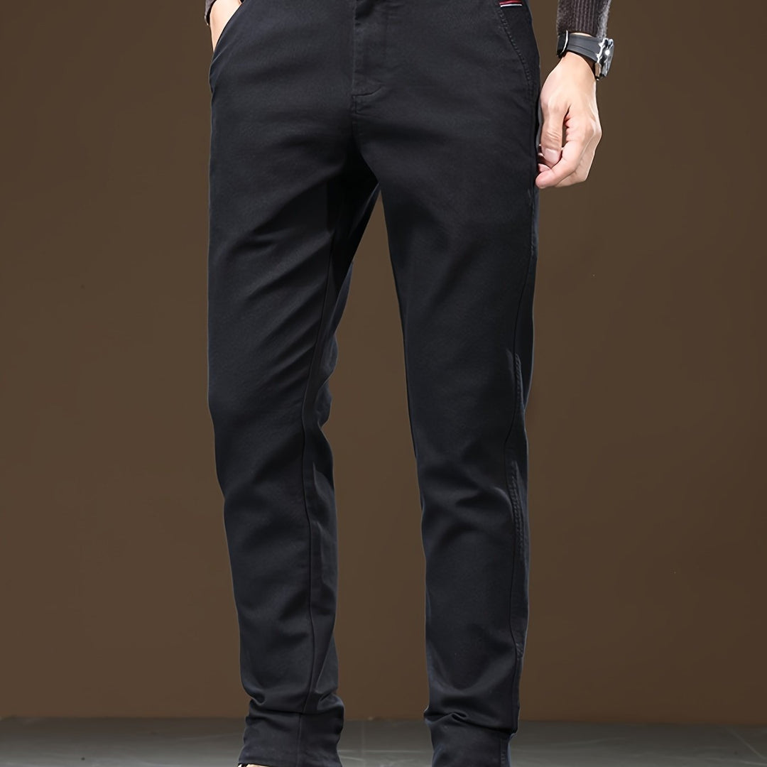 Drune | Baumwoll Herren Chino Hose, Reguläre Passform, Dehnbarem Stoff