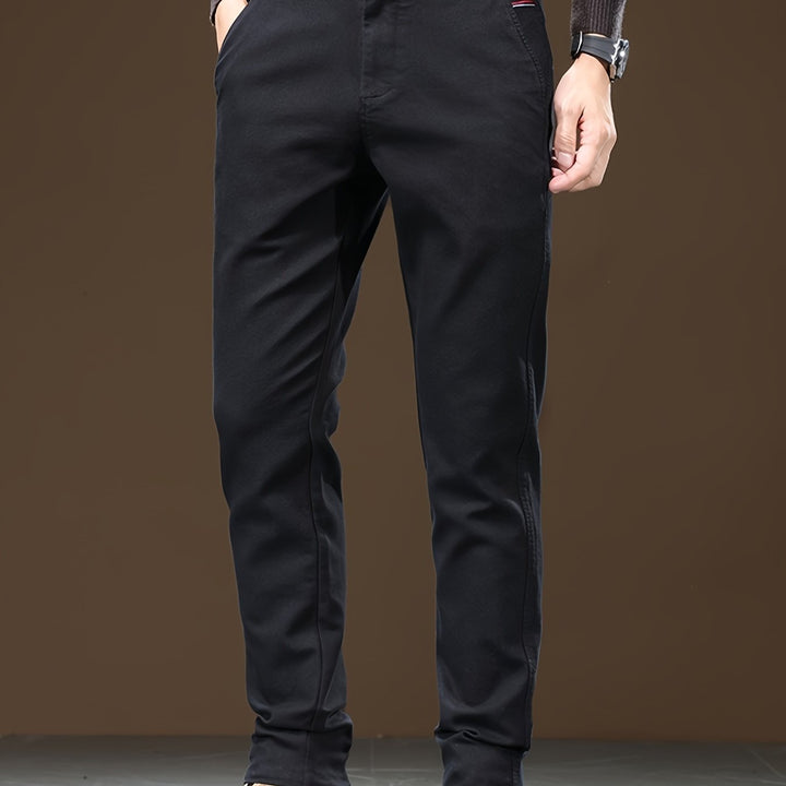 Drune | Baumwoll Herren Chino Hose, Reguläre Passform, Dehnbarem Stoff