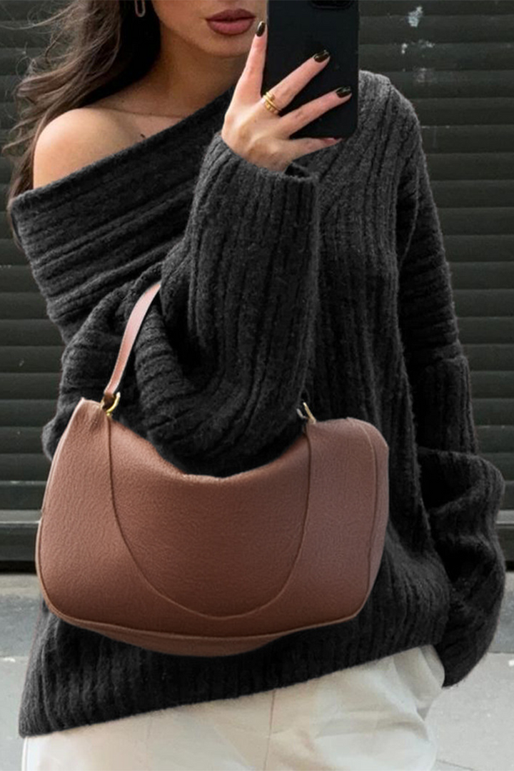 Drune | chunkiger, gestrickter Wintersweatshirt
