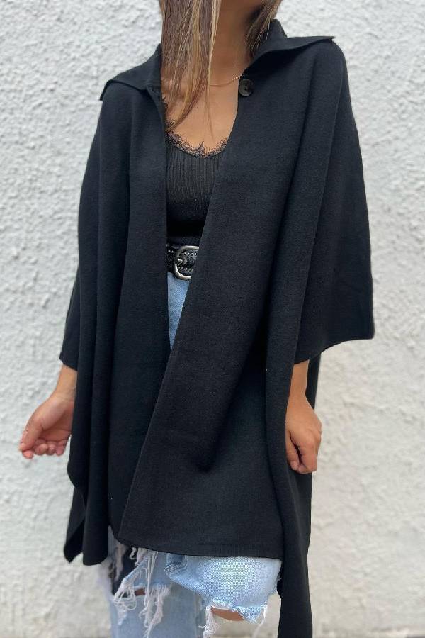 Drune | Farbe lässiger Cardigan lockere Einzelknopf Windbreaker Jacke