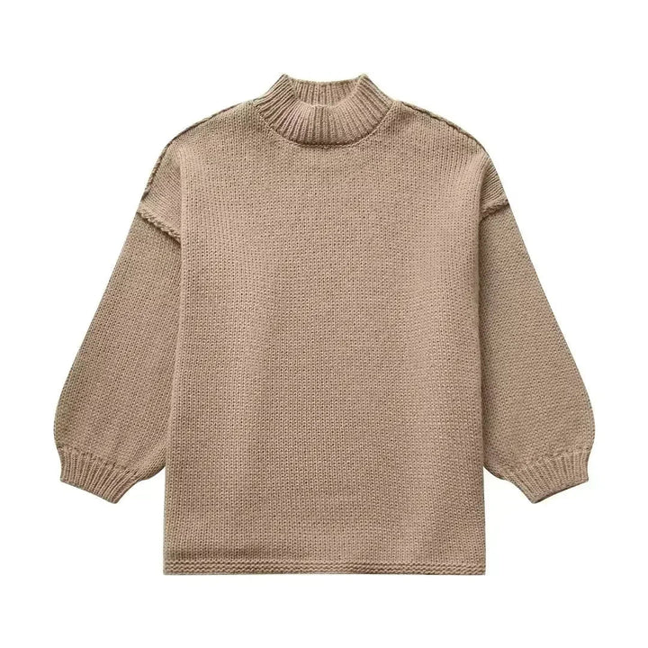 Drune | Strickpullover mit Rollkragen und stylischen Puffärmeln