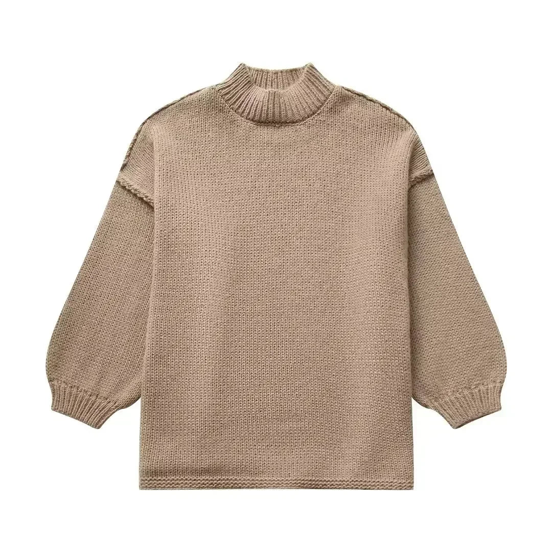Drune | Strickrollkragenpullover mit voluminösen Statement-Ärmeln