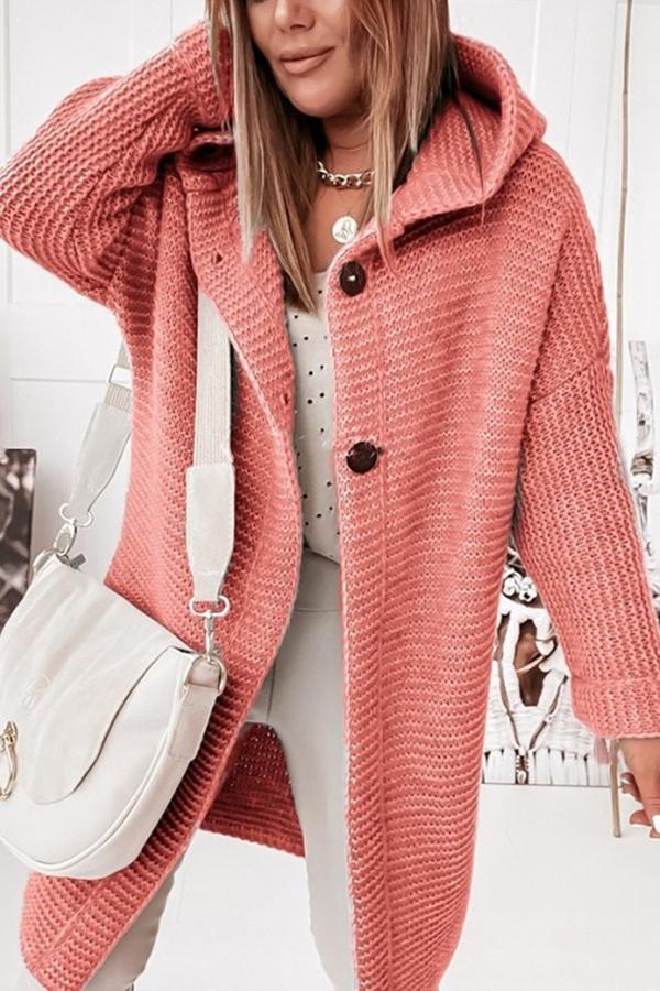 Drune | Strickjacke mit Knopfverschluss und Kapuze