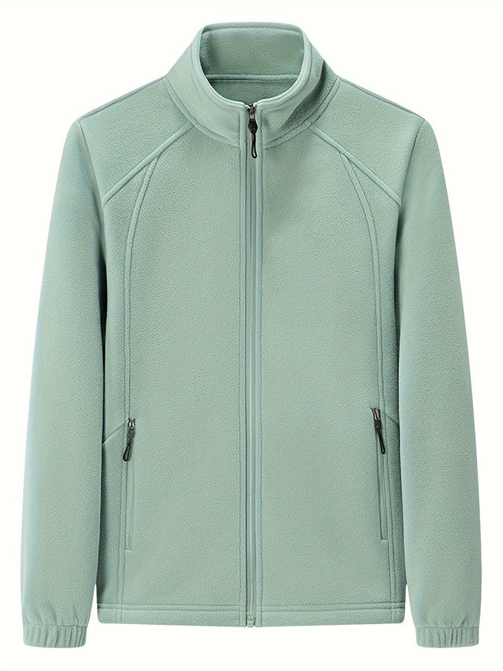 Drune | Plüsch Damen Outdoorjacke mit Hohem Kragen und Langen Ärmeln