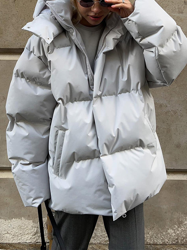 Drune | Warme Pufferjacke mit Kapuze für Damen