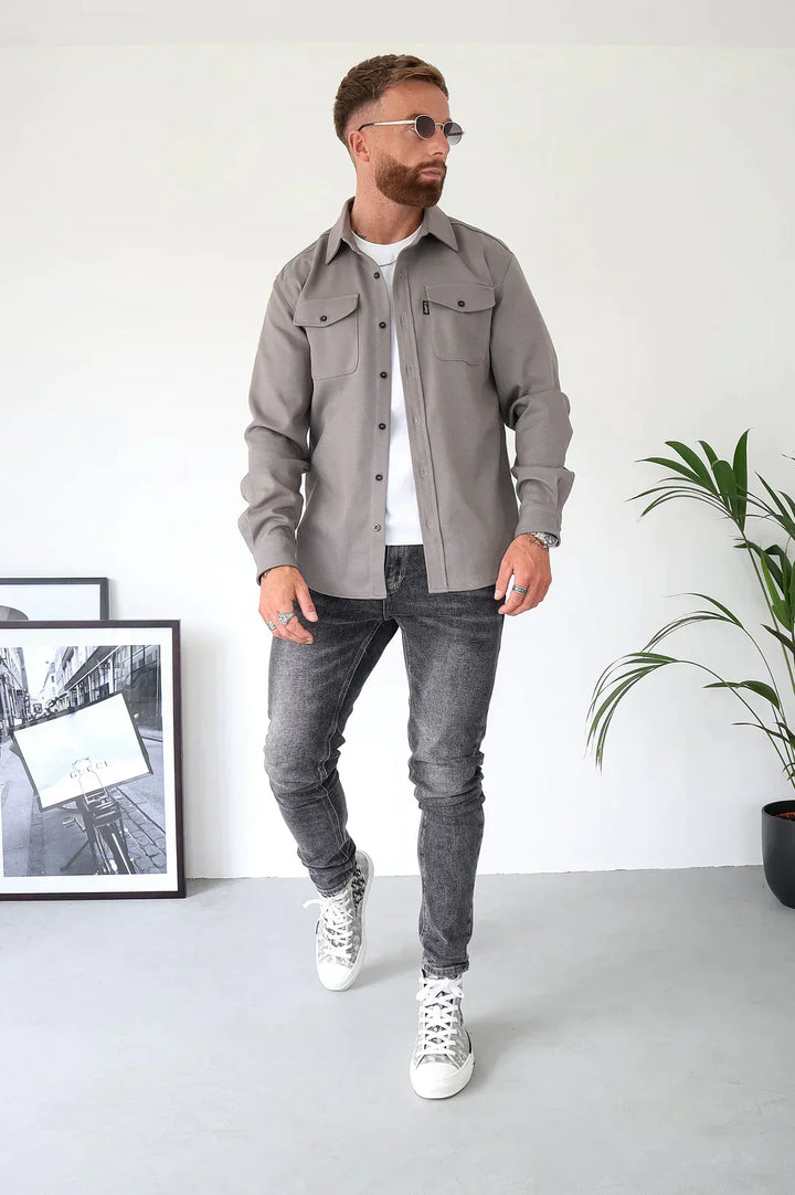 Drune | Premium-Jacke mit Knopfverschluss für Herren | Stylische und bequeme Jacke