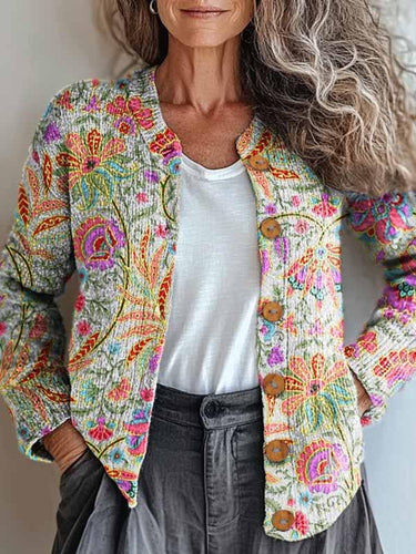 Drune | Pastellblumenjacke