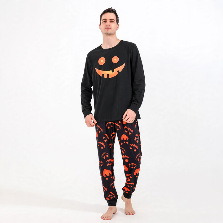 Weihnachts-Pyjama-Set für die Familie, Strickoptik-Druck