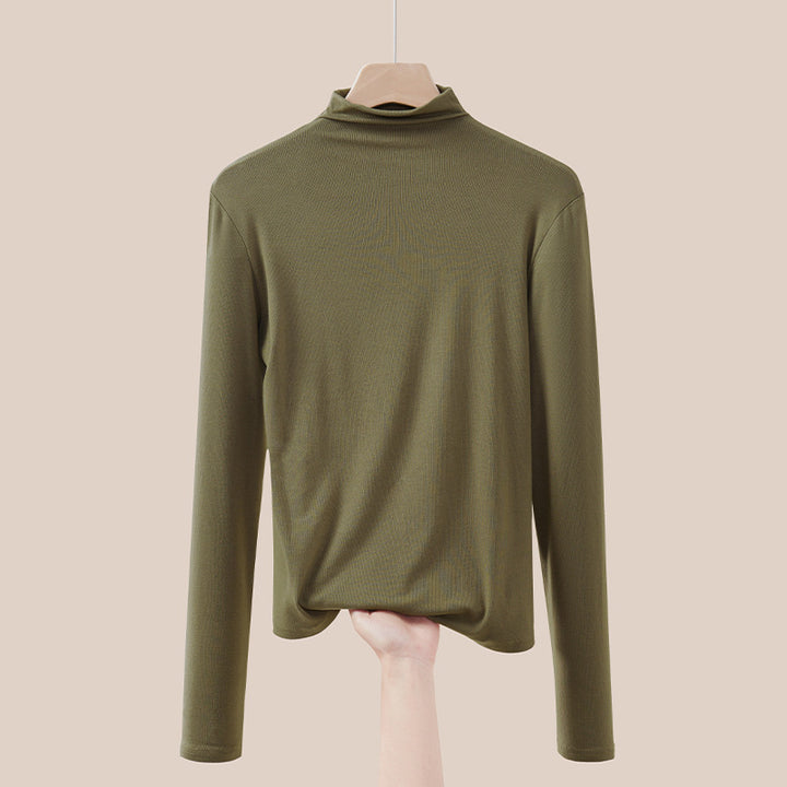 Dünner Rollkragen-Pullover, langärmelig, für Damen