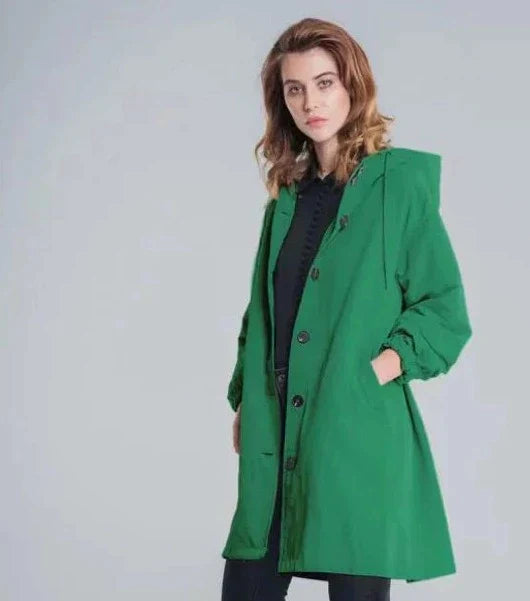 Drune | Übergroße Kapuzen Windbreaker Regenjacke