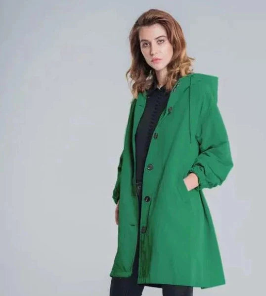 Drune | Übergroße Kapuzen-Windbreaker-Regenjacke