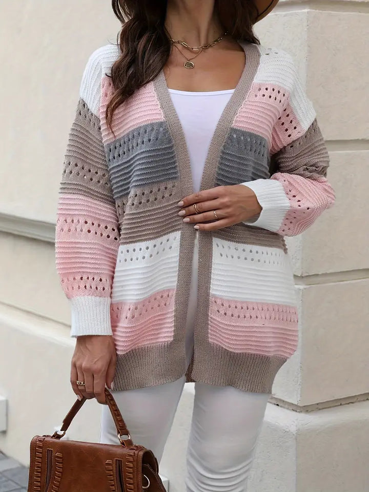 Drune | Strickjacke mit Farbblockierungen