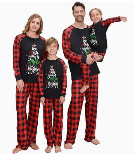 Familien-Schlafanzug-Set mit Karomuster