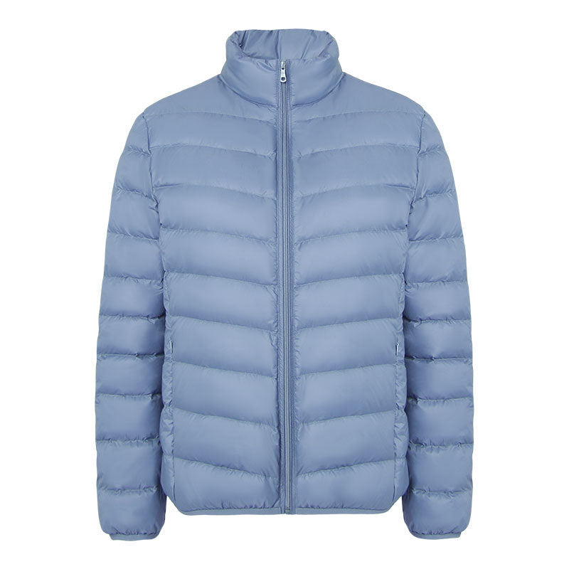 Leichte Damen-Daunenjacke mit Stehkragen
