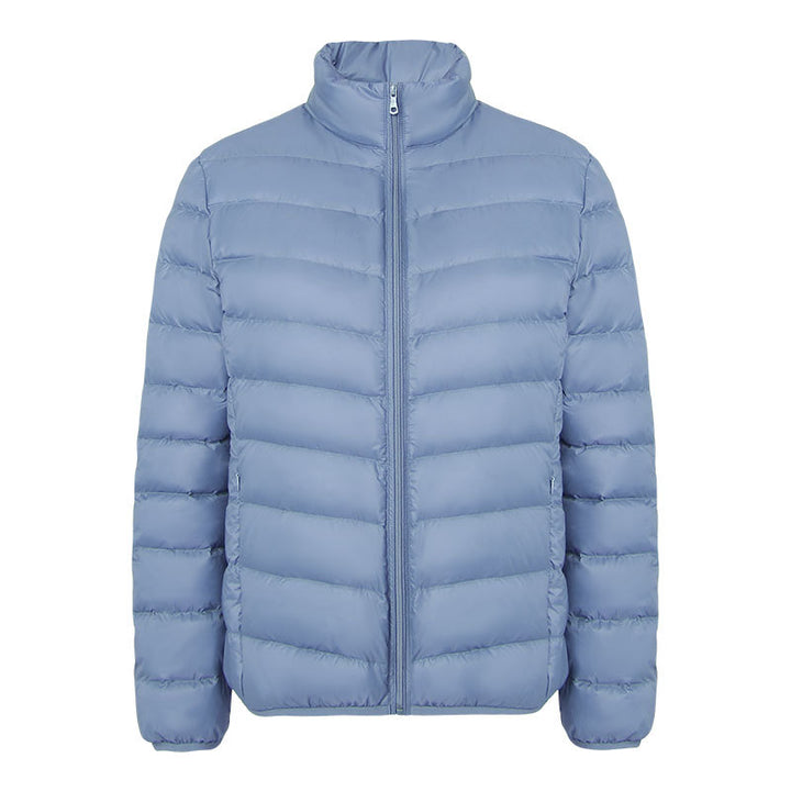 Leichte Damen-Daunenjacke mit Stehkragen