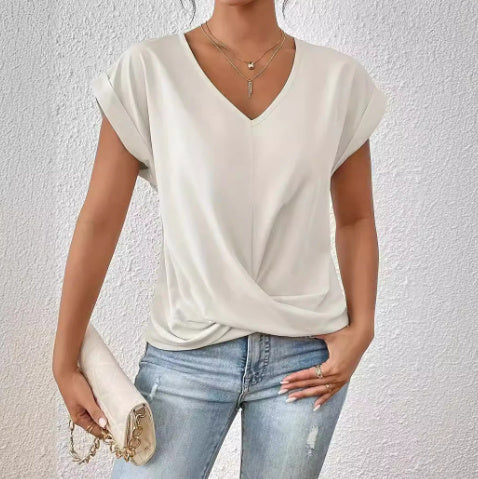 Drune Damen-T-Shirt – Unregelmäßiger Schnitt
