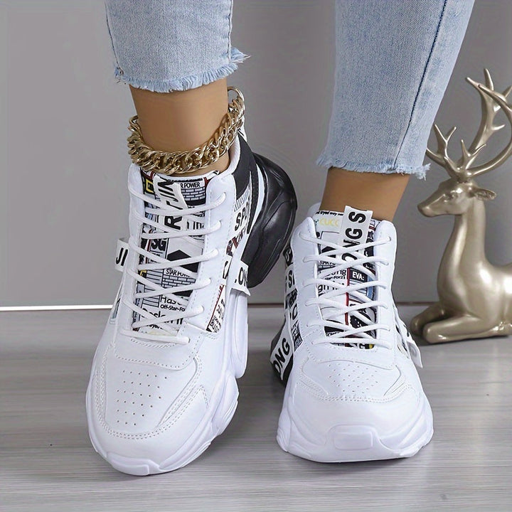 Bequeme, rutschfeste Knöchelsneaker mit Schnürsenkeln Drune