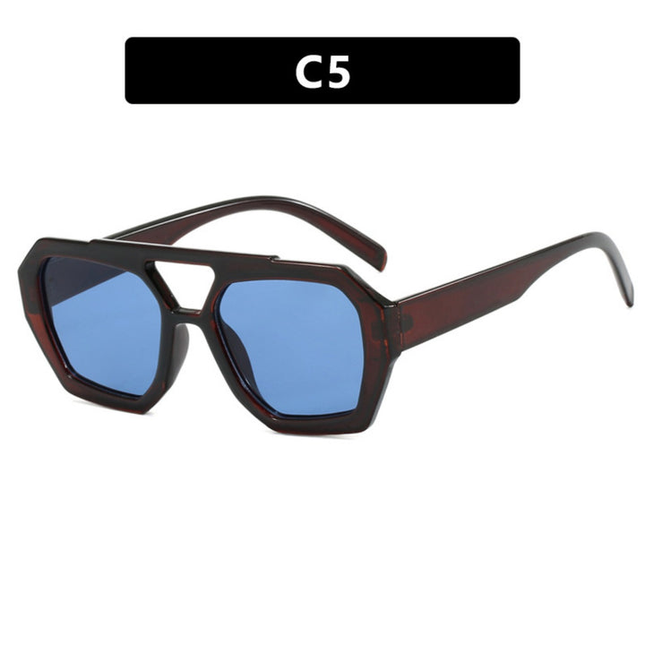Drune | Unregelmäßige Doppelstrahl-Sonnenbrille