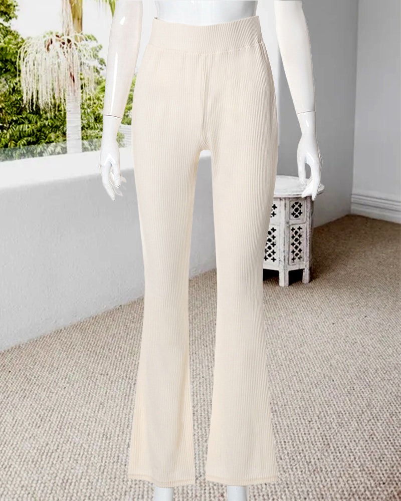 Drune | Slim Fit Hose mit Micro Flare